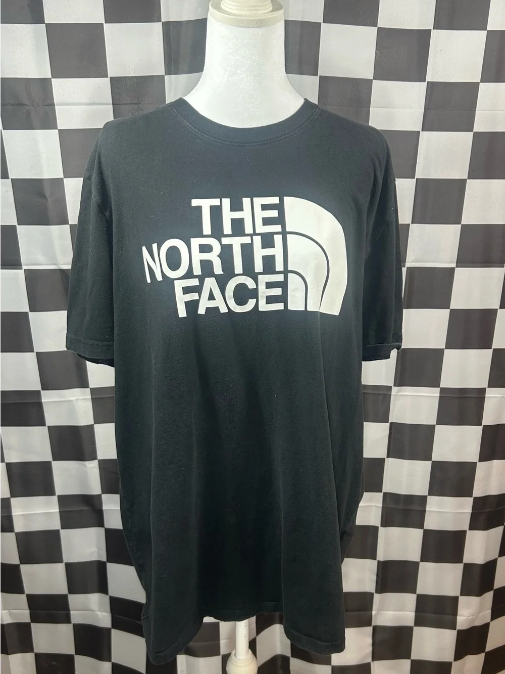 The North Face Black Crewneck T-Shirt with White Logo